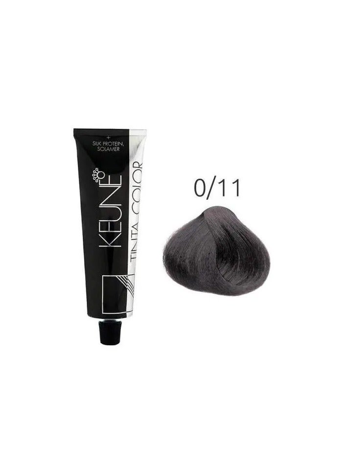 Keune Tinta Color Hair Dye No. 0/11 - Ash Blue - Image 1